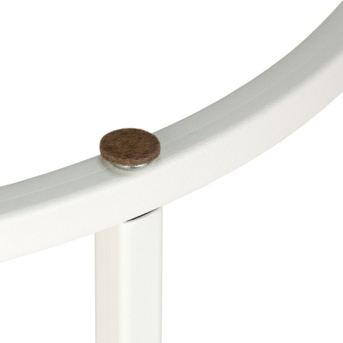 Стол журнальный МеталлАрт М001 черный мрамор белый 