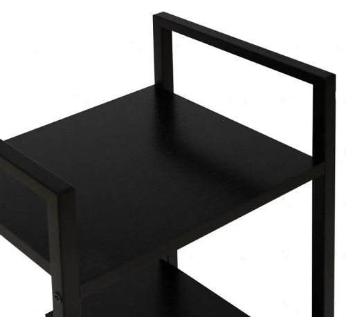 Стеллаж Leset Стилвуд 14 узкий 4 полки черный 