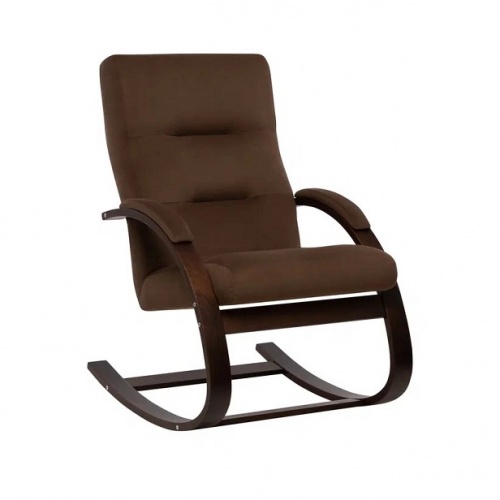 Кресло-качалка Leset Милано орех текстура Velur V23