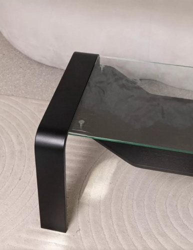 Стол журнальный Гурон 1 черный матовый 