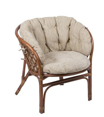 IND Кресло Багама миндаль подушка бежевая 