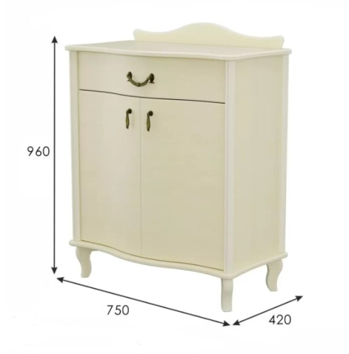 Комод Джульетта Л с распашными дверцами дуб шампань 