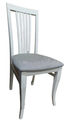 Стул МДК-99 Эмаль белая Ролан серый 