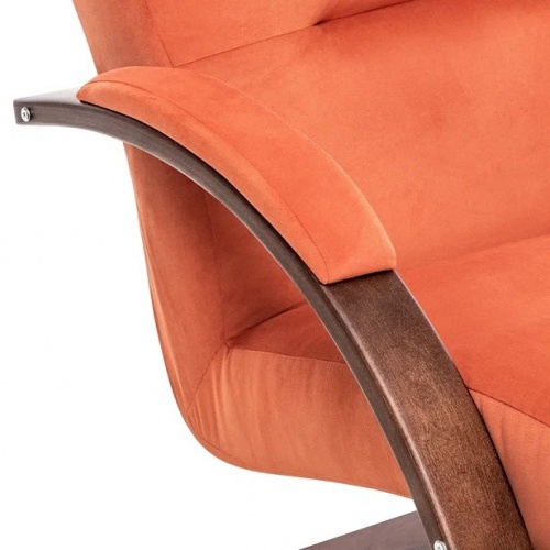 Кресло-качалка Leset Милано орех текстура Velur V39