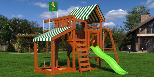 Детская площадка для дачи Савушка TooSun 3 с песочницей