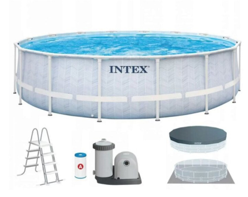 Каркасный бассейн Intex Prism Frame Chevron 26746 (488х122)