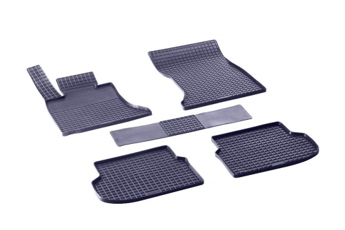 Резиновые коврики салона Сетка для BMW 5 Ser F-10 2010-2013 Черные