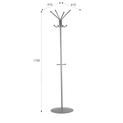 Вешалка напольная Пико 1 металлик 