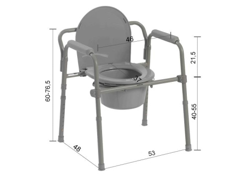 Кресло-туалет Heiler BA819-WH белый