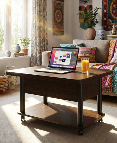 Стол-трансформер Джокер венге темный черный 