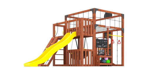 Детская площадка для дачи Савушка КУБ-3 Махагон