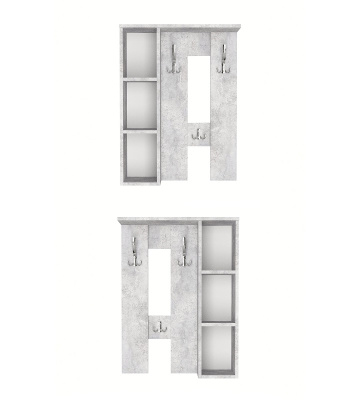 Вешалка настенная Артём-Мебель СН-100.44 бетон спаркс лайт 