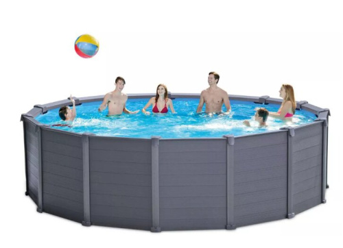 Бассейн каркасный Intex Graphite Gray Panel 478x124 см (26384NP)