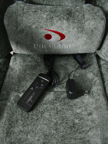 Вибромассажное кресло Calviano ASTI ULTIMATO green fabric 