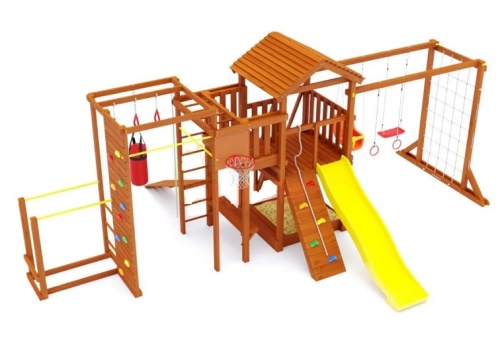 Детская спортивная площадка для дачи Савушка Мастер 4 Семейная