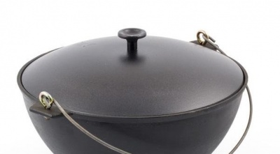 Казан 12 л с крышкой и ручкой