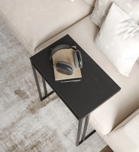 Стол приставной Leset Стилвуд 1 черный 