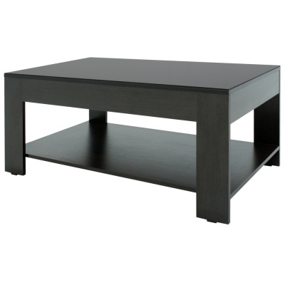 Стол журнальный BeautyStyle 26 венге стекло черное 