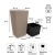 Кашпо для цветов Prosperplast Rato Square DRTS300-7529U Кашпо для цветов Prosperplast Rato Square DRTS300-7529U
