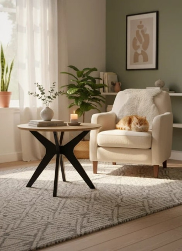 Стол журнальный Сабин 1 дуб вотан черный 