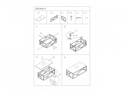 Стол журнальный SIGNAL ESCADA A хром 