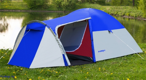 Палатка туристическая Acamper MONSUN 4-х местная 3000 мм/ст blue