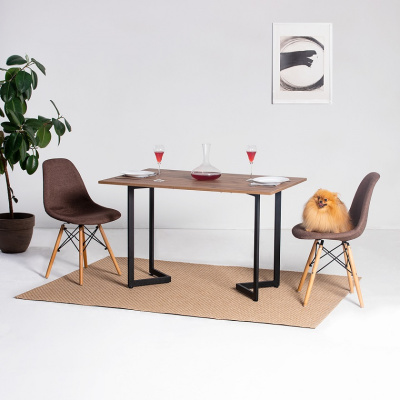 Стол-консоль Арлен 1 дуб табачный металл черный 