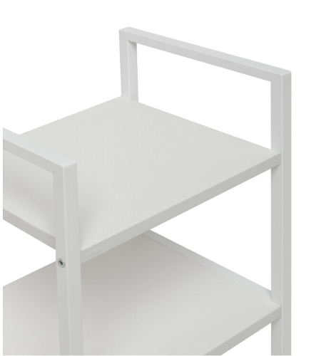 Стеллаж Leset Стилвуд 13 узкий 3 полки белый 
