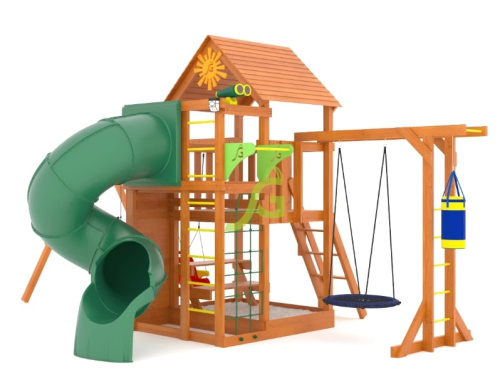 Детская площадка IgraGrad Крафт Pro 4 с трубой