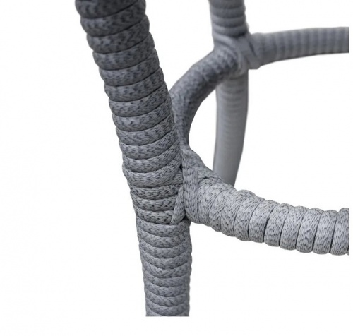 Стол садовый кофейный круглый DECO D60 серый