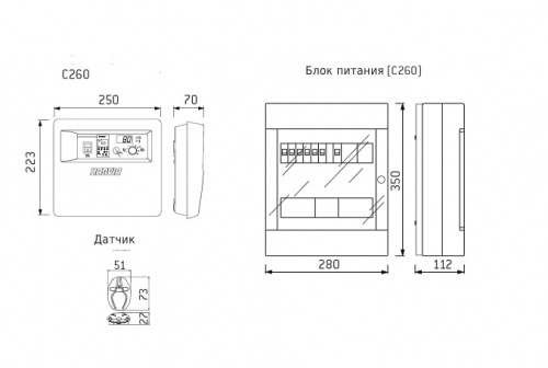 Пульт управления Harvia C260-20