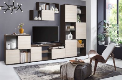 Стеллаж ВЕГАС-1 венге ясень шимо светлый 