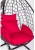 Подвесное кресло Скай 01 черный подушка красный 