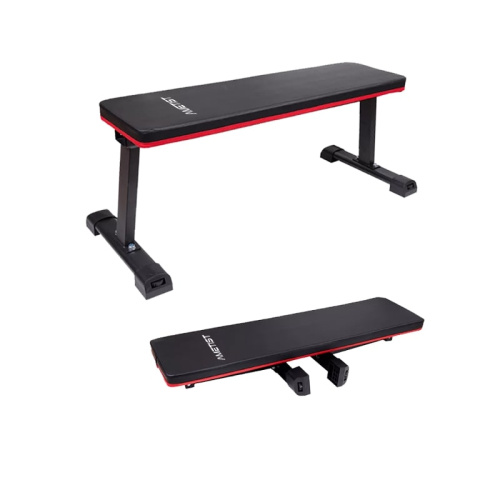 Скамья прямая AMETIST 97 чёрно красный