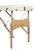 Складной 3-х секционный деревянный массажный стол BodyFit кремовый 60 см валик