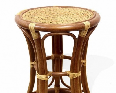 Табурет из ротанга 12/14 коньяк 