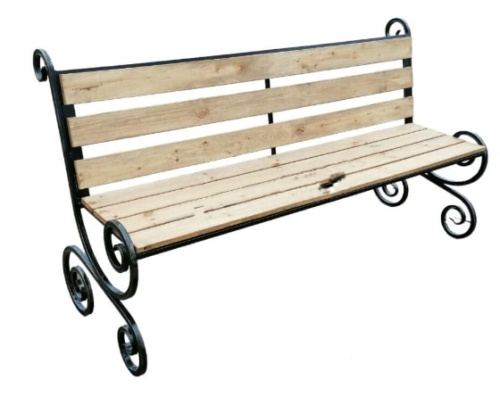 Скамейка со спинкой С79 Саниджи