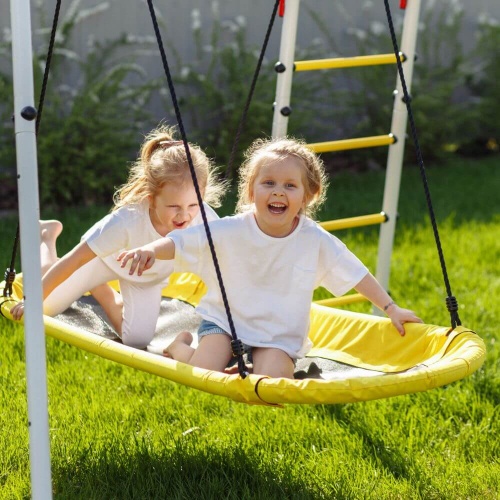 Дачный комплекс Fitness лодка качели Romana 103.20.05 серый жёлтый