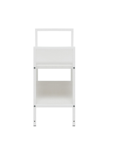 Стеллаж Leset Стилвуд 22 широкий 2 полки белый 