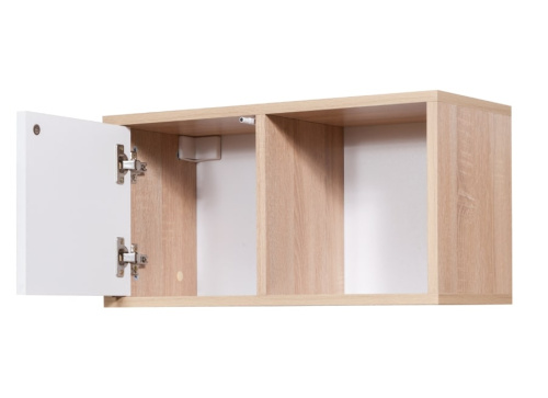 Полка Куб-3 белый дуб сонома 