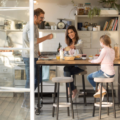 Стул уличный Cozy bar stool (Коузи Бар), фиолетовый