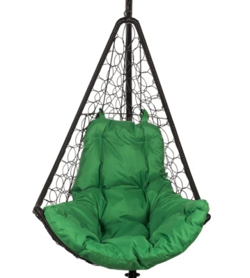 Кресло подвесное BiGarden Wind Black подушка зеленая 