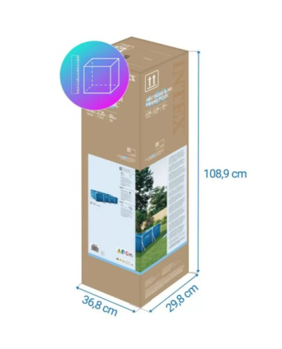 Бассейн каркасный прямоугольный Intex 28273NP 450x220x84 см