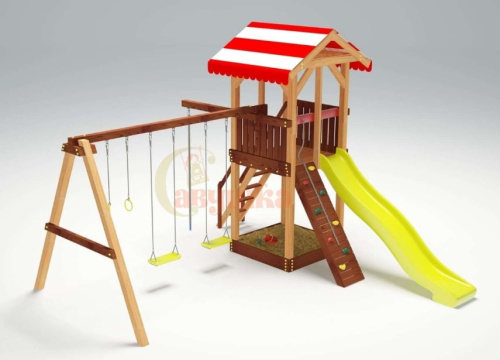 Детская спортивная площадка для дачи Савушка 4 Cезона 2