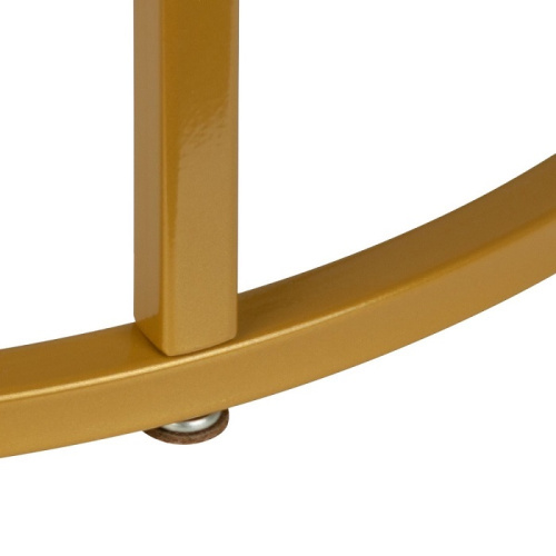 Стол журнальный МеталлАрт М001 черный мрамор золото 