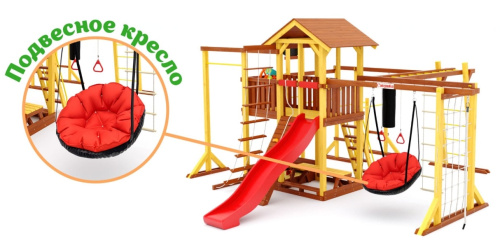 Детская спортивная площадка для дачи Савушка Семейная COMFORT