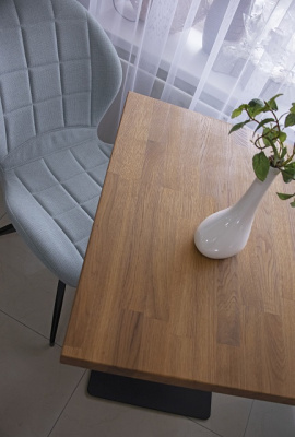 Стол обеденный SIGNAL PURO 60 дуб/черный 