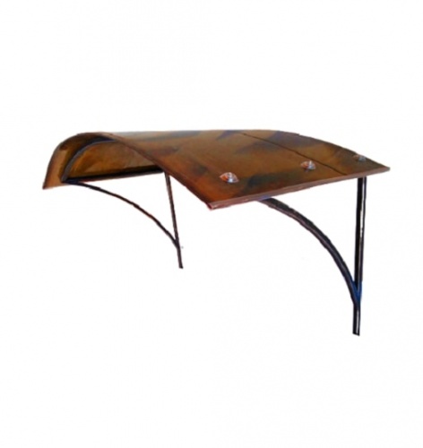 Козырек сварной К-18 янтарный Саниджи