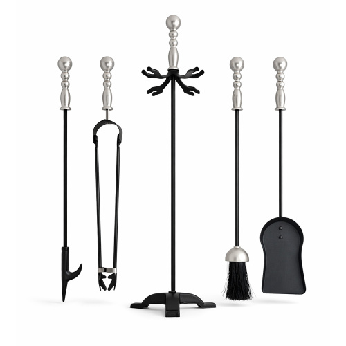 Набор каминный EVEREST K53-SB никель черный