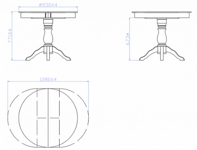 Стол Гелиос Dak Oak 